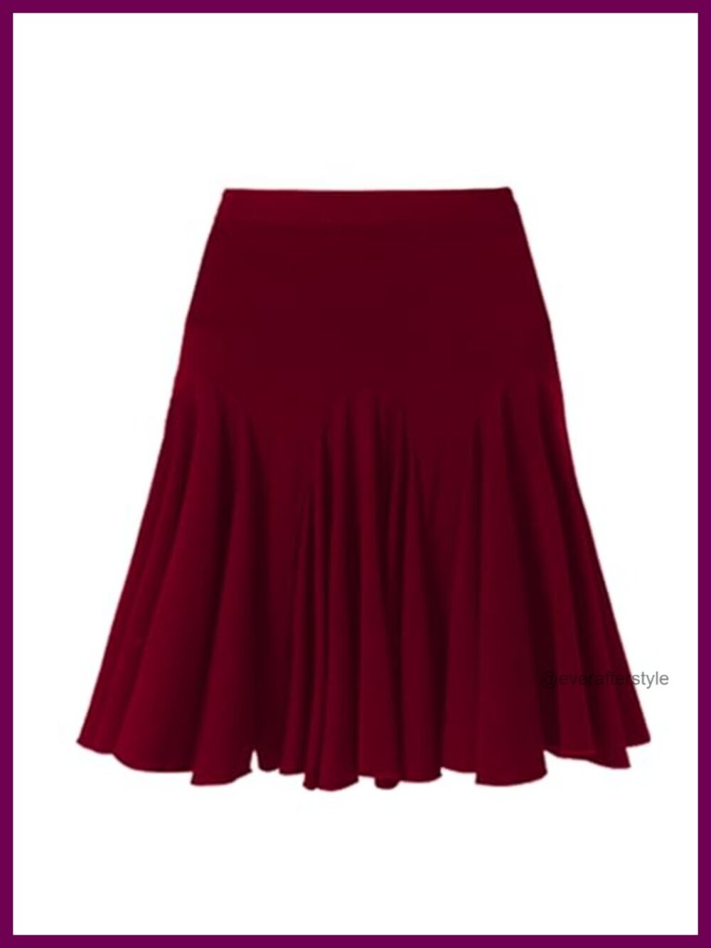 Flared Ruffle Dance Skirt for Women Spandex Latin Salsa Ballroom